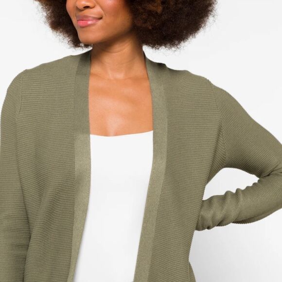 Evolution by Cyrus Laysie Ribbed open Cardigan BLACK Stitch‎ Fix XS NWT - Picture 5 of 8